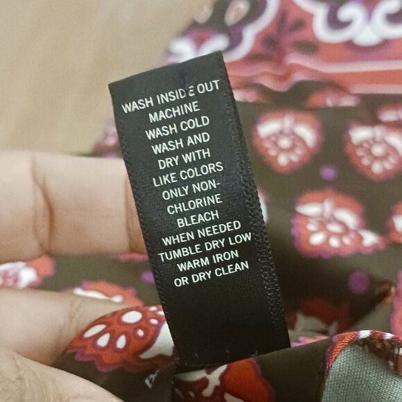 Banana Republic Preppy Y2K Silkly Geometric Print Cap Sleeve Dress Red Blk Sz 4 - Picture 6 of 6